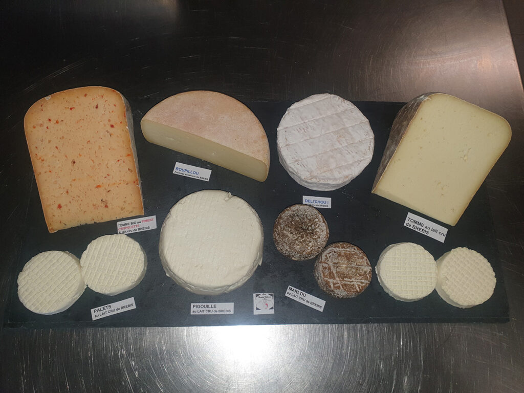 Plateau de fromages de brebis